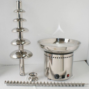 CF-7   Stainless steel 304# commerical use 7 layers large commercial chocolate fountain price with hight quality