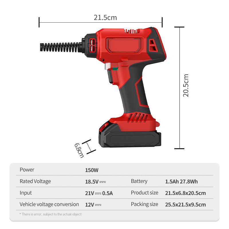 Hot Selling Good Quality Rechargeable Tire Inflator 150w Mini Tire Inflator Electric Car Air Compressor