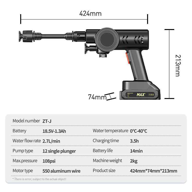 Wholesale Car Pressure Washer 21V Foam Car Wash Gun 1300mAh Water Spray Gun For Car Wash