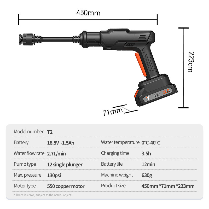 Big Discount Car Wash Machine Washer 150W Car Wash Sprayer Gun 18.5v Car Wash Soap For Pressure Washer