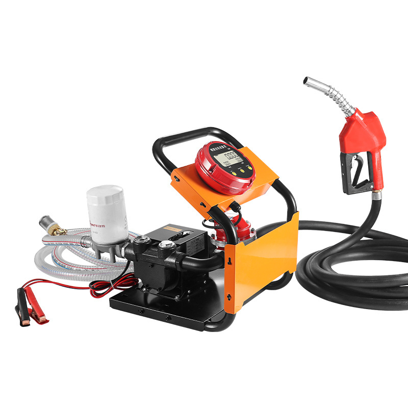 Cavitt Electric Portable Fuel Pump 12V24V Diesel Oil Fuel Pump Set Elliptical Gear Meter And Self-Sealing Gun