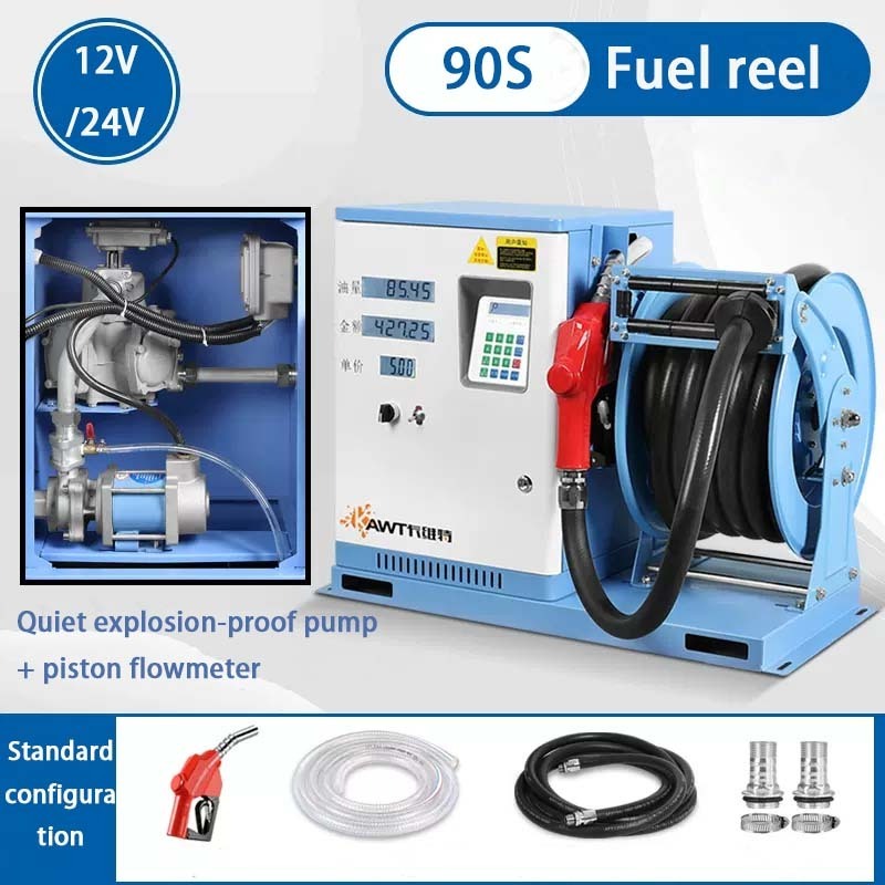 Cavitt Large Flow 90S Diesel Station Fuel Reel Machine Diesel Fuel Dispenser Portable Fuel Pump