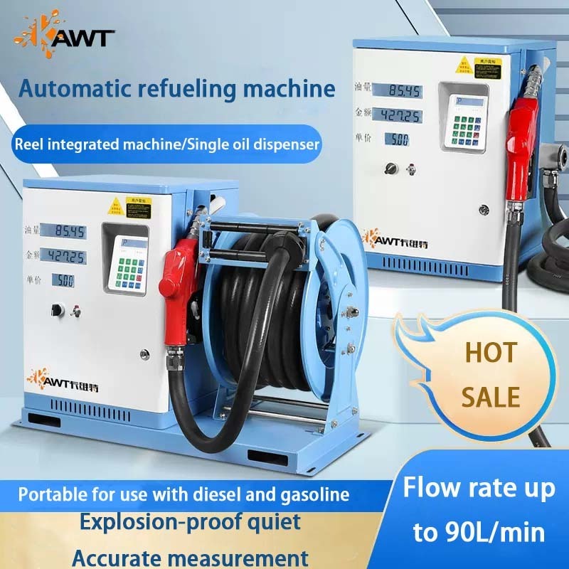 Cavitt Large Flow 90S Diesel Station Fuel Reel Machine Diesel Fuel Dispenser Portable Fuel Pump