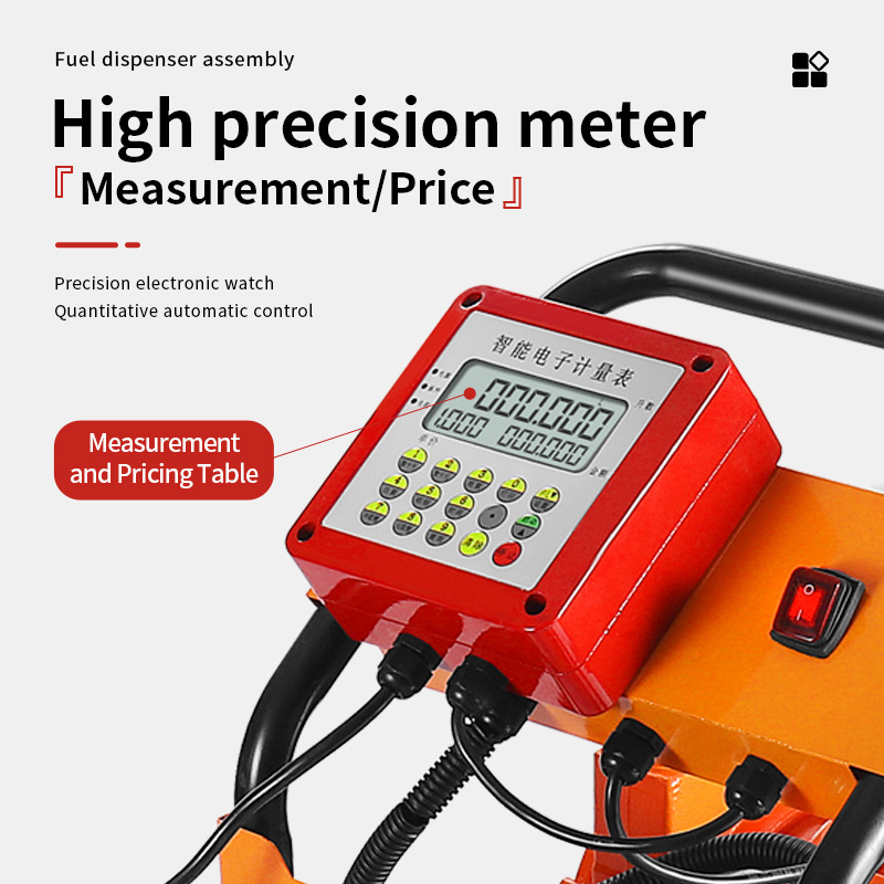 Factory Outlet 12V24V Portable Fuel Pump Diesel Oil Pump Gasoline Pump Set With Quantitative Flow Meter