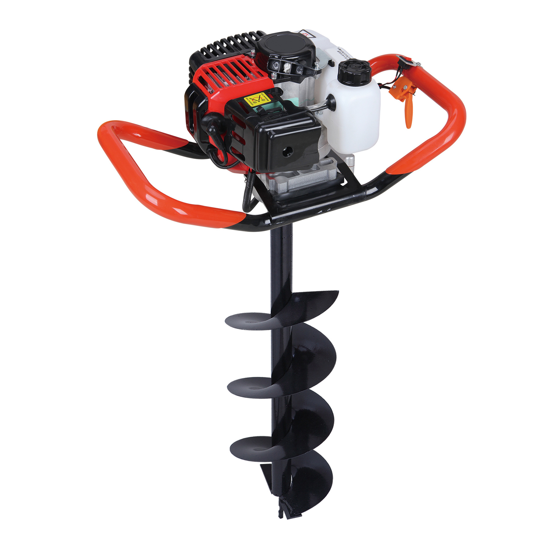 4 four stroke  52cc  manual rotary soil ice ground hole drill earth auger Tree planting digging machine