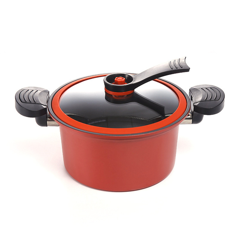 New Product 5l Micro Pressure Cookers Soup Pots Household Nonstick Stew Pot Stainless Steel Cookware Low Pressure Cooker