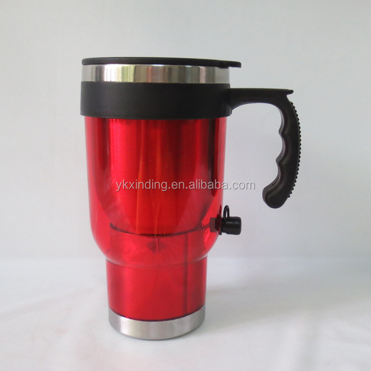 450ml thermos mug with USB and car plug auto mug Stainless steel electric car mug