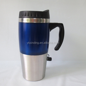 450ml thermos mug with USB and car plug auto mug Stainless steel electric car mug