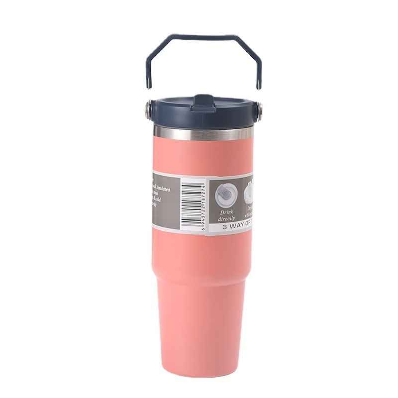 Factory Price 30oz Double Insulated Metal Tumbler Cup Vacuum 304 Stainless Steel Insulated Water Bottle Travel Mugs With Handle