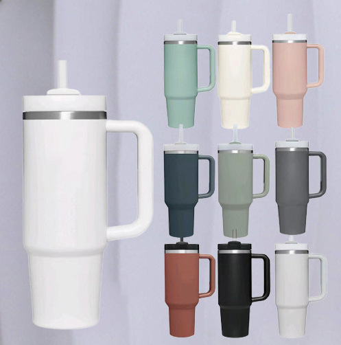 Wholesale Custom Logo 40oz Stainless Steel Sublimation Beer Coffee Tumblr Cup Mug Cup With Handle