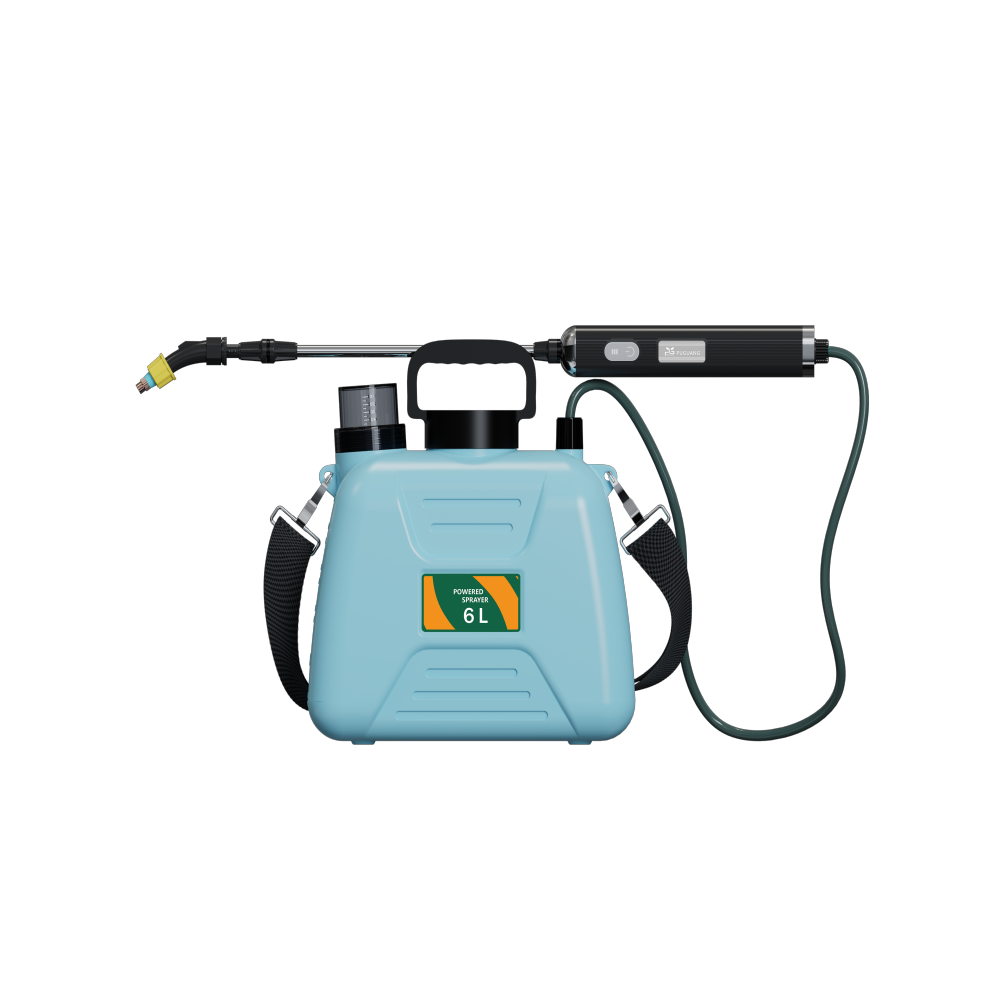 6Litres Battery Powered Electric Sprayer with Telescopic Wand and Adjustable Shoulder Strap Portable Garden Sprayer