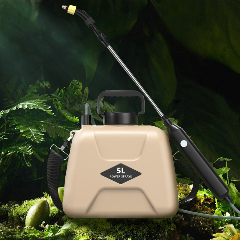 5L high quality portable USB charging three nozzle lithium battery electric sprayer for garden