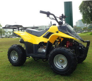 Yellow Camo Gasoline Powered Mountain Quad ATV 125cc 4 Wheel Racing Quad ATV Adult