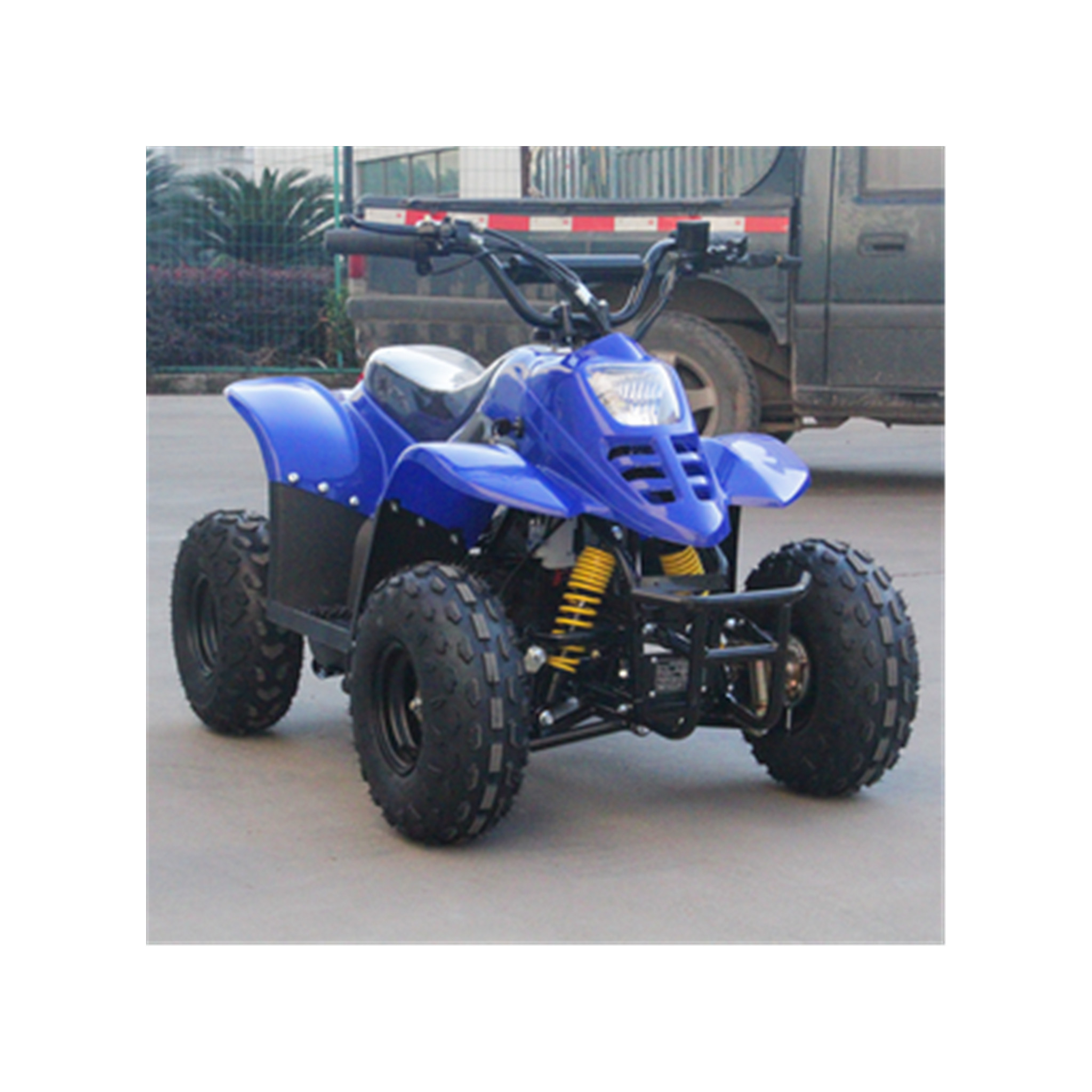 Yellow Camo Gasoline Powered Mountain Quad ATV 125cc 4 Wheel Racing Quad ATV Adult