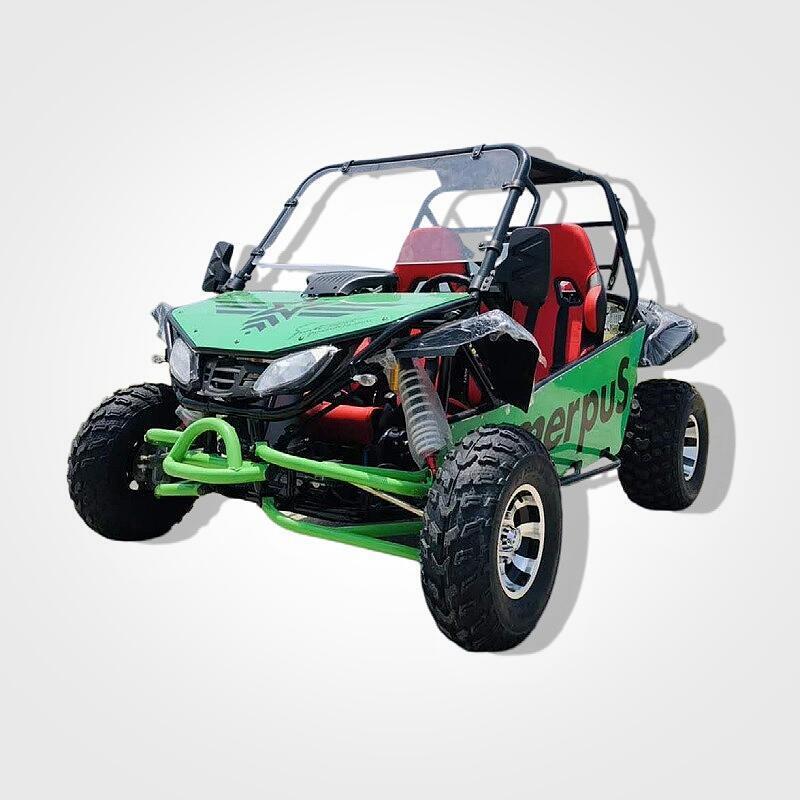 New 200cc 2-seat steering wheel UTV 4x4 sports go kart, automatic transmission engine all terrain off-road vehicle CE