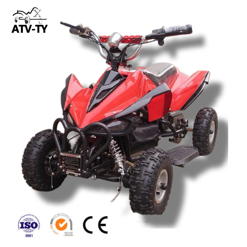 Mini Electric ATV Electric Quad for Kids 800W 36V 12AH MAX Chain Motor Power Battery Brush BIKE Brake Transmission Origin Tire