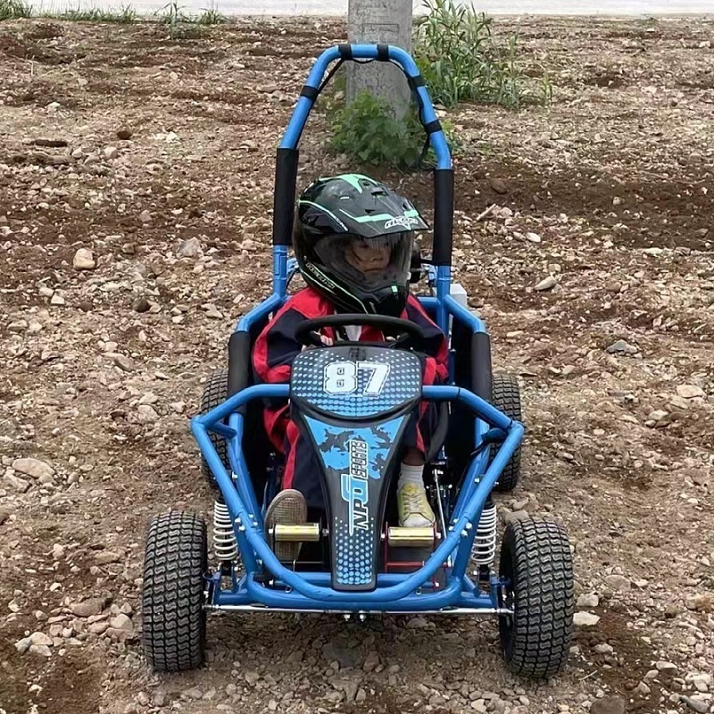 Hot-selling petrol four-wheel steering wheel carrier 125cc kids kart Rear drive all-terrain vehicle Venue racing locomotive