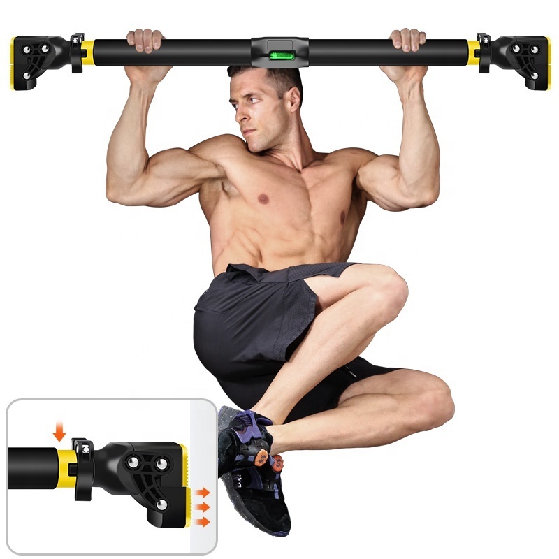 Factory OEM Anti-slip Doorway Pull Up Bar No Screws Heavy Duty Portable Lockable Pull Up Bar For Total Body Workouts