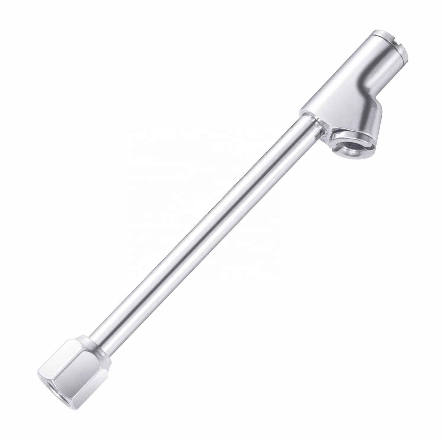 Air Chuck 1/4 FNPT RV Heavy Duty Dual Head Stainless Steel Tire Chuck for Inflator Gauge Compressor Accessories Silver