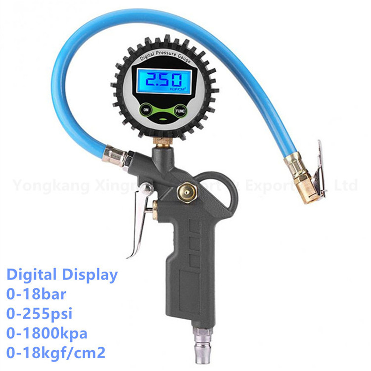 New Metal Mobile Tire Inflator Pressure Gun Heavy Duty Digital Tyre Inflator