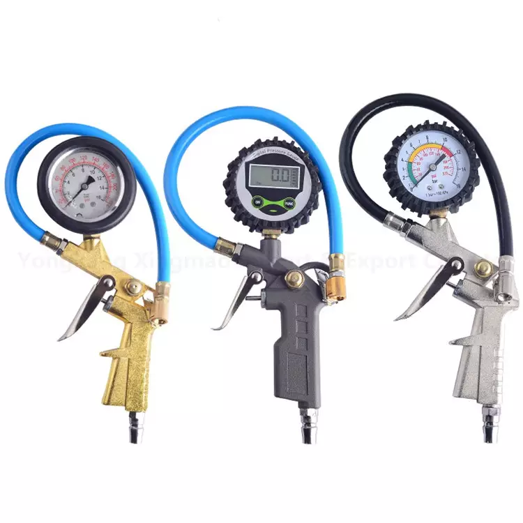 Portable Tools Digital Air Inflating Pressure Gauge For Car Vehicle Automatic Tire Inflator Gun