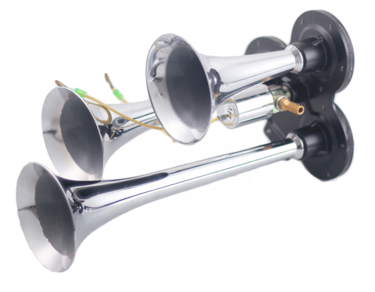 High Quality 3-pipes super loud Electronic Aluminum Copper Wire musical truck air pressure horn tuck boat use air horn