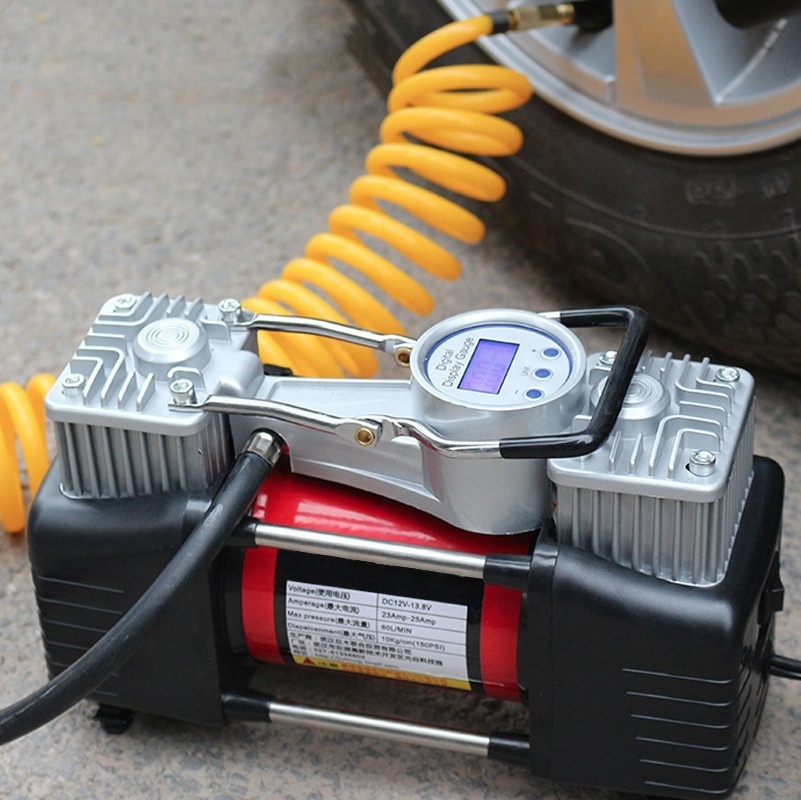 Tire Inflator Gun Automatic Car Motorcycle Air Digital Tire Inflator Gun Battery Powered Operated Car  Air Compressor