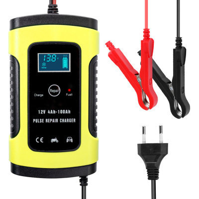 12V 5A Full Automatic Car Battery Charger with Digital LCD Display precise control unique power pulse repair