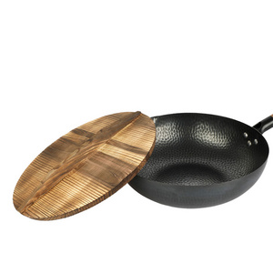 Factory wholesale extra large iron physically non stick coating frying pan wok