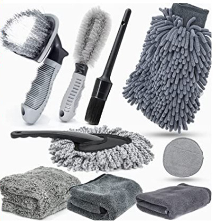 Universal Car Wash Wheel Brush Wool Wheel Tire Brush Rim Washing Car Detailing Brush Set For Wheels