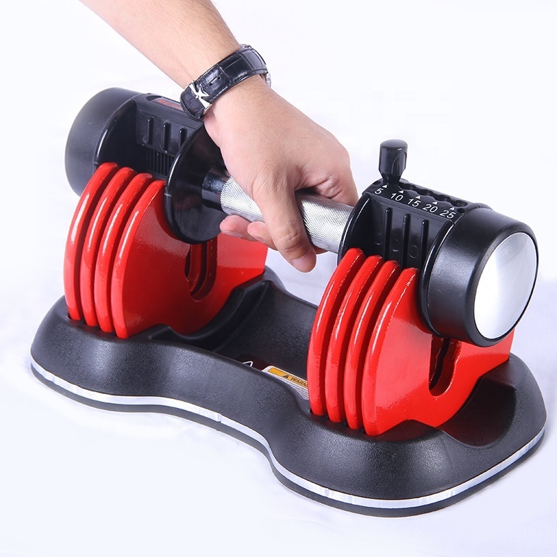 FAST DELIVERY In Stock Dumbbell Smart Free Weights Set 25lb Equipment Adjustable Gym Dumbbells