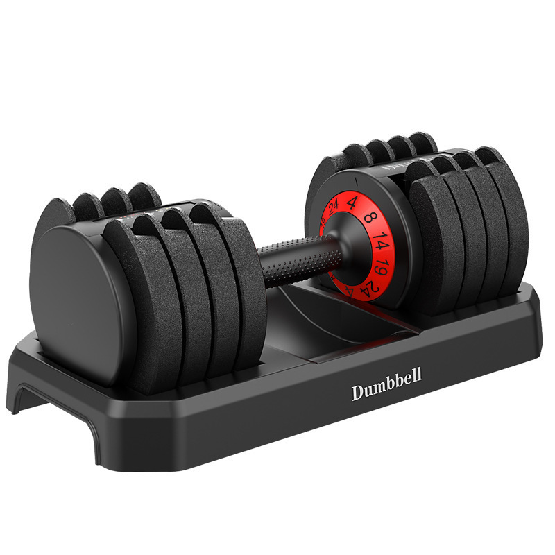 Top Sales OEM Quick Lock 55lb Gym Equipment Dumbbells Set 25kg Adjustable Dumbbell