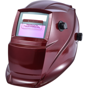 YS-KD8108 PP Vermilion Solar Powered Auto Darkening Welding Helmet True Color Safety Welding Helmet Iron Man