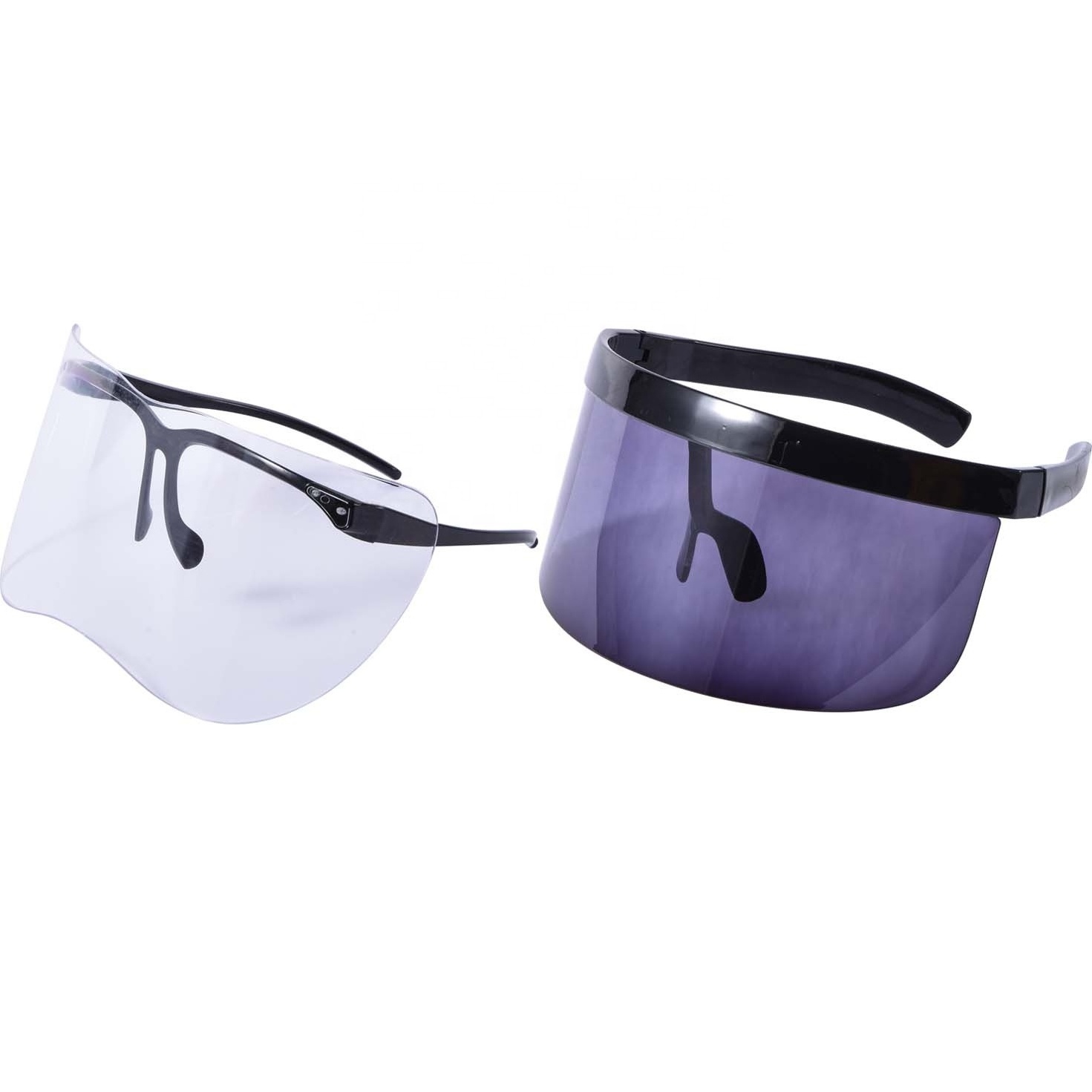 YS-G036 Factory Supply High Quality Transparent Face Protective Shield Splash Proof Polyester Safety Glasses