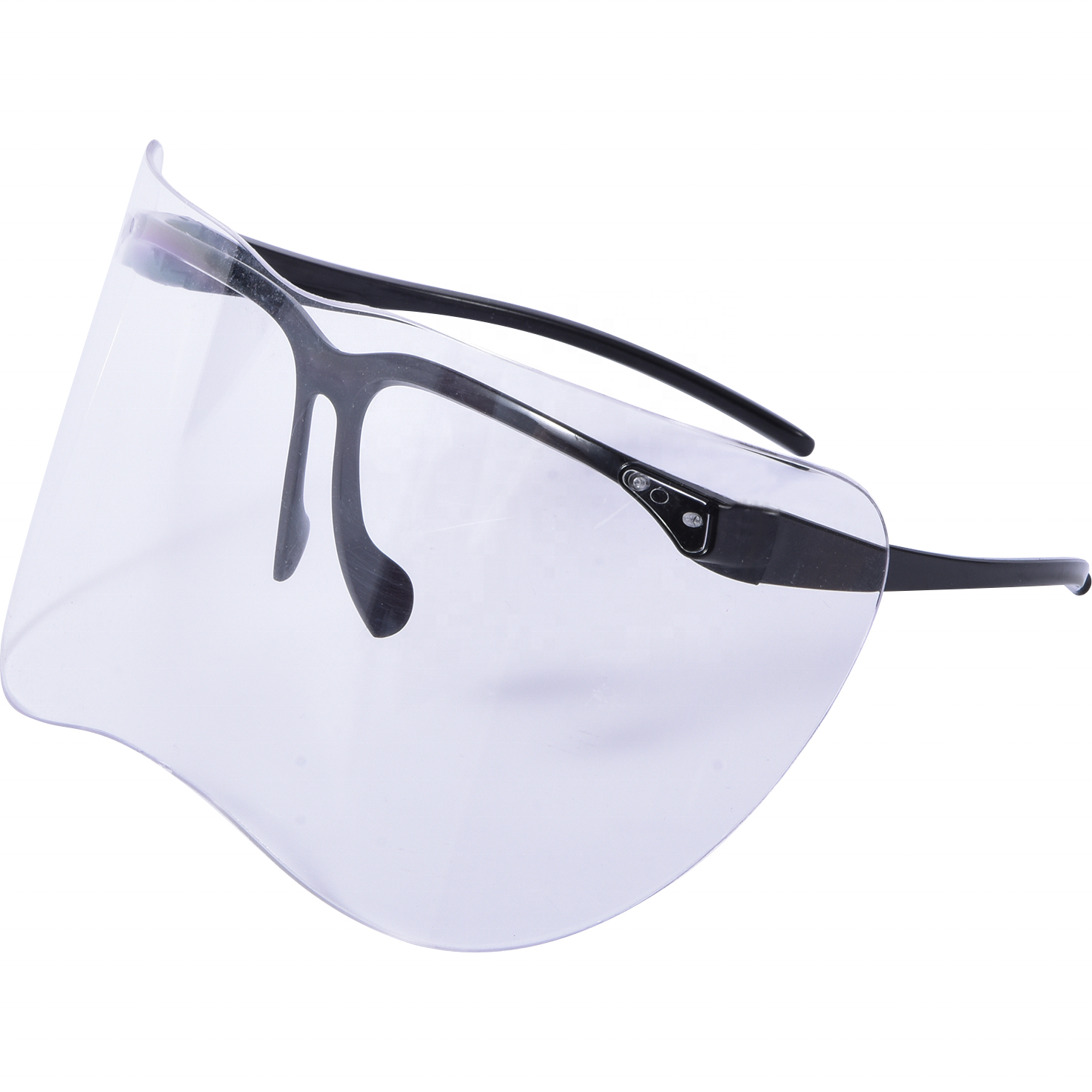 YS-G036 Factory Supply High Quality Transparent Face Protective Shield Splash Proof Polyester Safety Glasses