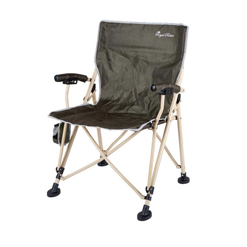 Outdoor portable folding reclining beach chair, essential for camping