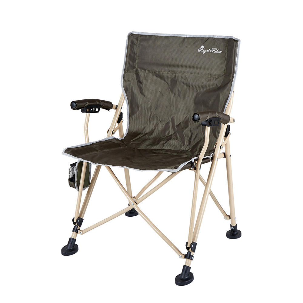 Outdoor portable folding reclining beach chair, essential for camping