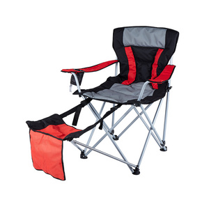 comfortable with soft catton fold able chair footrest camping chair