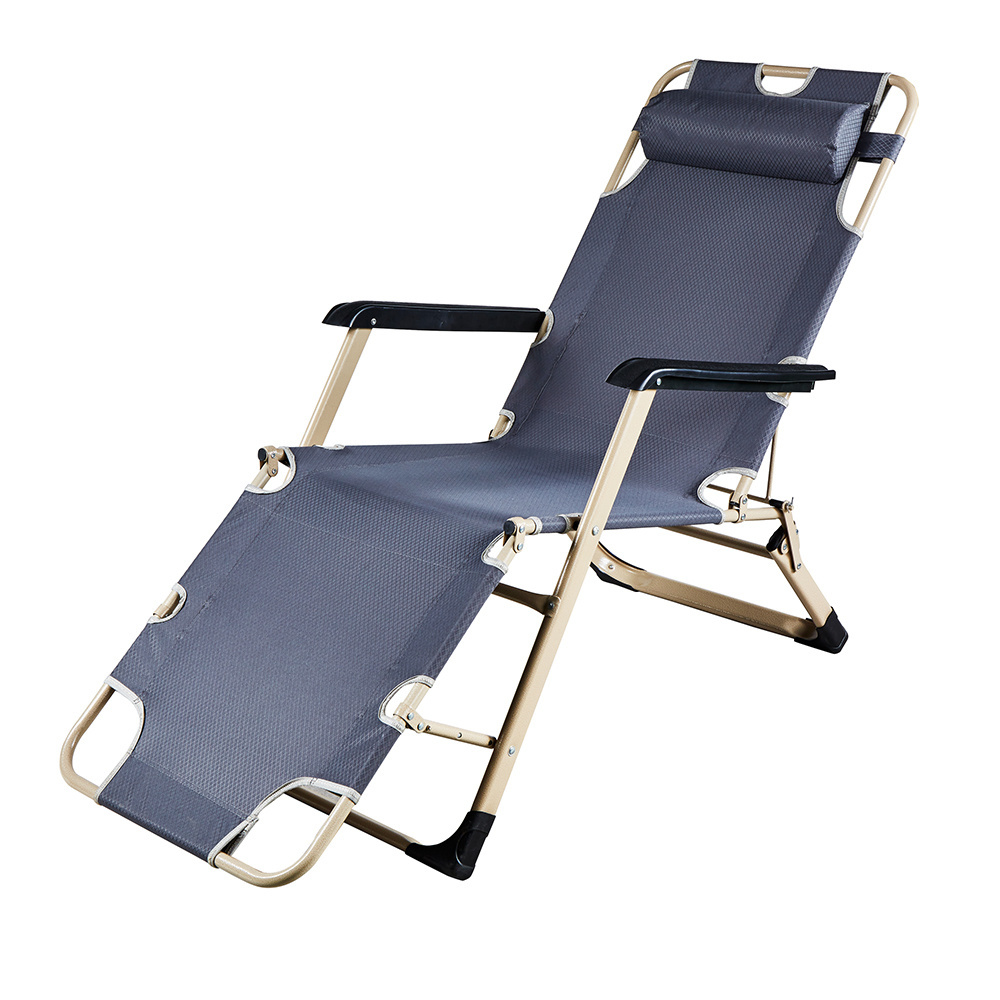 Outdoor folding sun lounge chairs portable beach chaise lounge chair foldable recliner chair