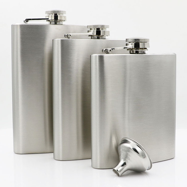 Hot Sale 8Oz Metal Whisky Stainless steel hip flask