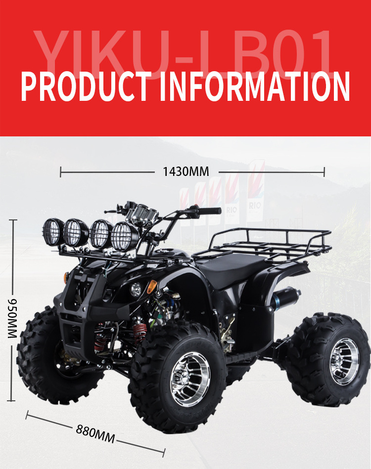 New High Quality 110Cc 125Cc 150Cc 4 Stroke Gas Powered Kids Quad Bike Atv Four Wheeler With Ce