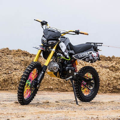 Gasoline Other Motorcycles 125 cc Air Cool Kick And Electric Start Off Road Dirtbike Adult 4 Stroke Big Wheel Dirt Bike BestSuppliers