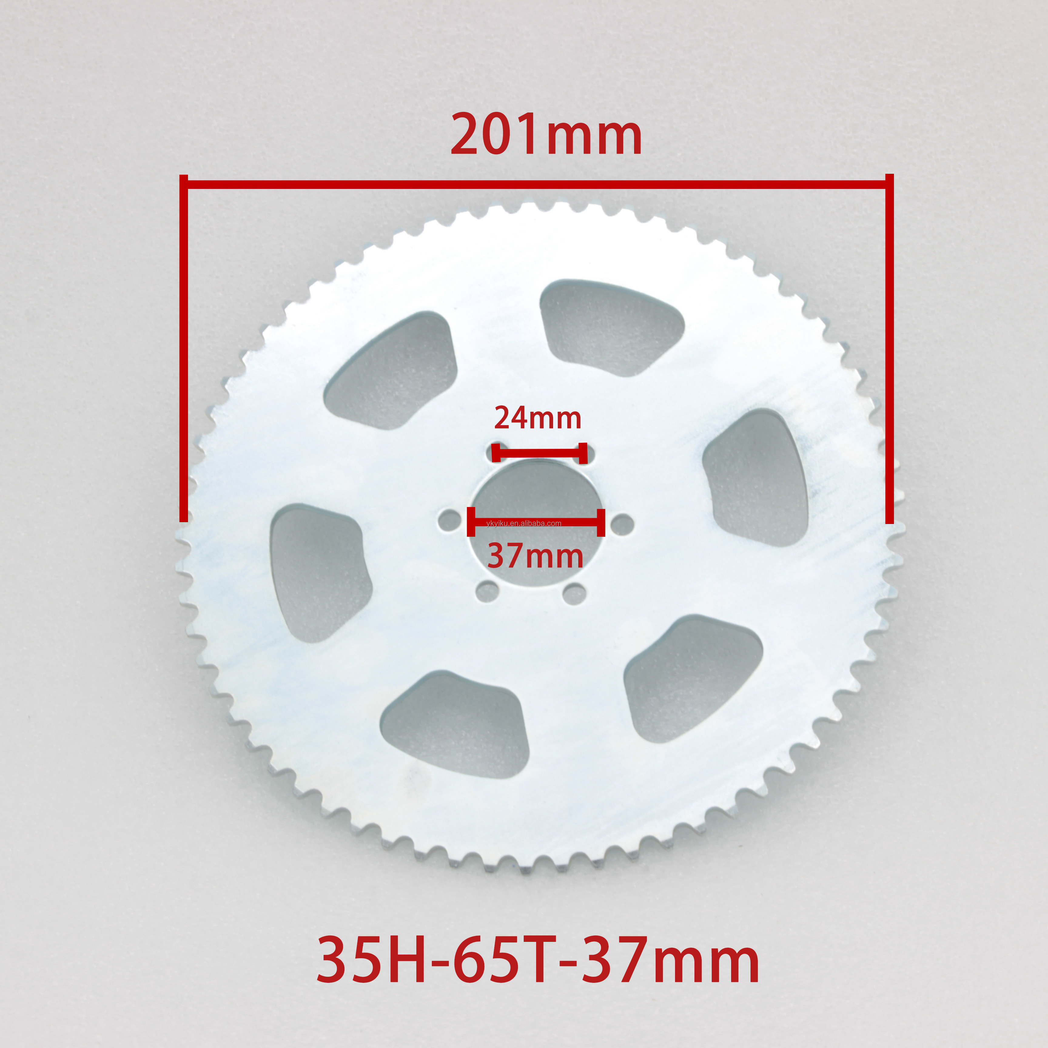 37mm 65T ATV  Chain Disc Go Kart 65Tooth OEM Custom Sprocket Roller Chain High Quality