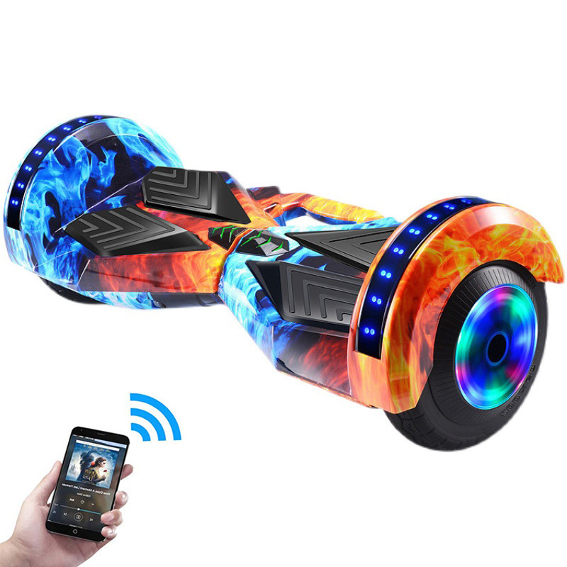 2023 All aluminium sheet 8 inch 2 wheel self balance balancing electric scooters hoverboards for kids and adults