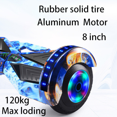 2023 All aluminium sheet 8 inch 2 wheel self balance balancing electric scooters hoverboards for kids and adults