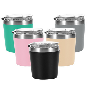 Wholesale 8 OZ Cute Small Reusable Stainless Steel Double Walled Mom and Kids Tumbler Stackable Toddler Smoothie Cup