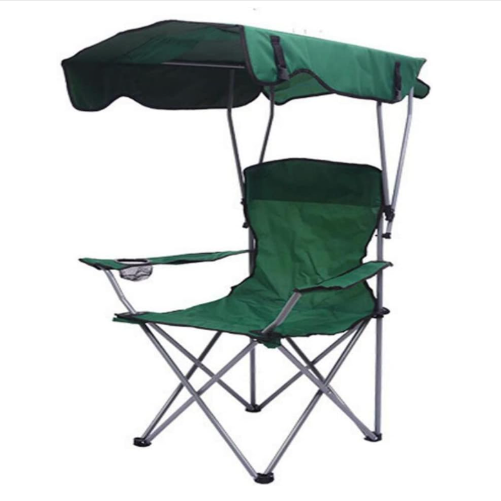 2023 Folding Beach Chair Rest Fishing Chair Outdoor Portable Folding Fishing Chair with Canopy Umbrella