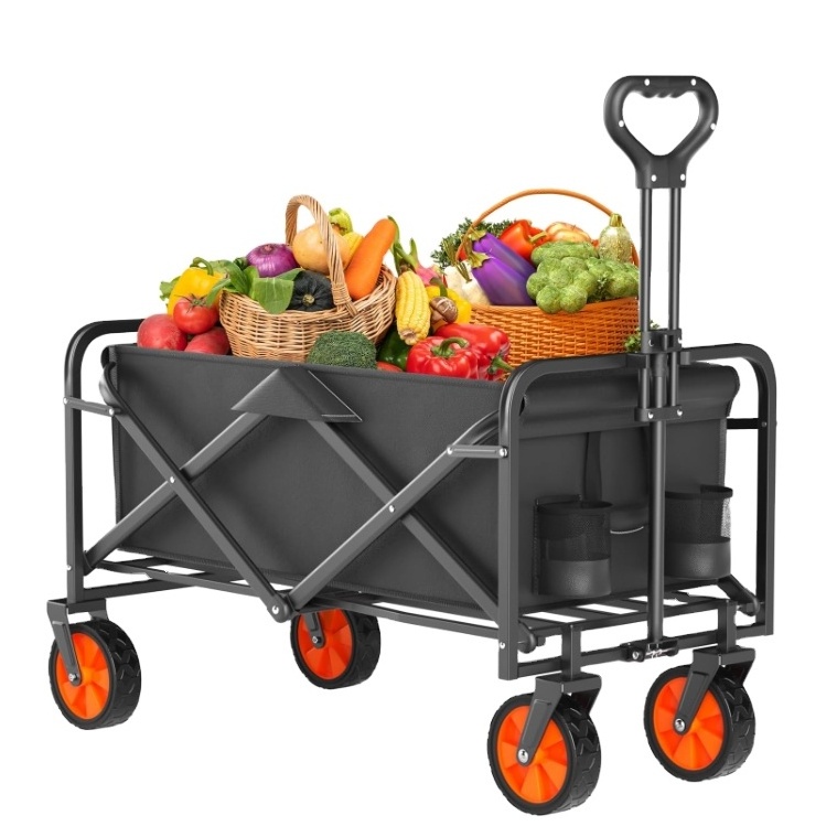 2023 Large Capacity Heavy Duty Garden Shopping Utility Beach Wagon Cart Outdoor Camping Wagon for Pets