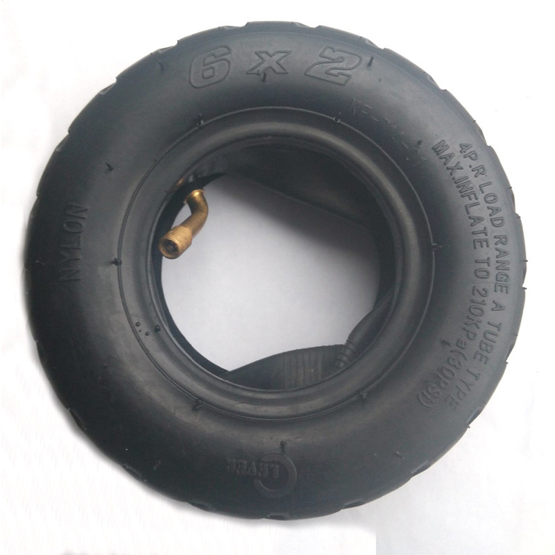 6 inch Scooter Tire 6X2  Pneumatic Rubber Tyre for Kick Scooter