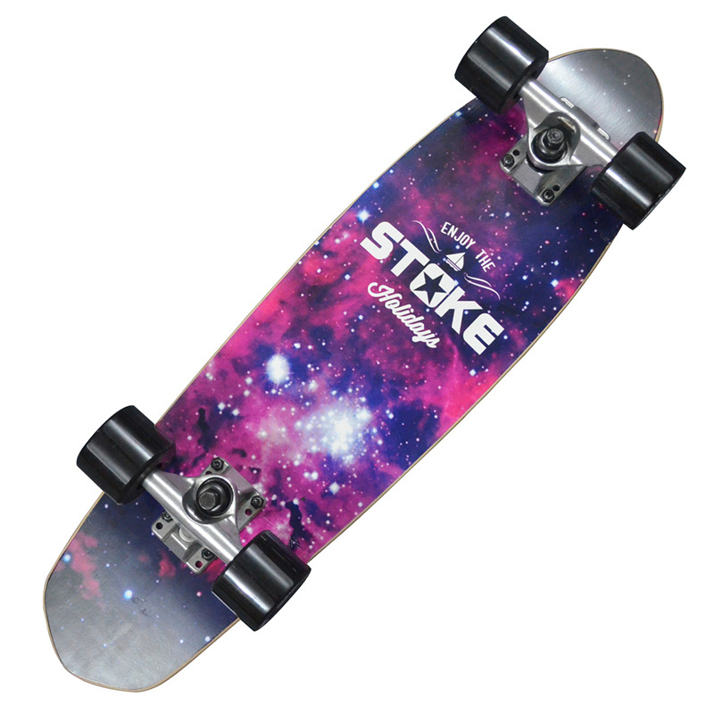 Maple Skateboard Cruiser 26 x 7 inch Skate board Complete Galaxy Floral